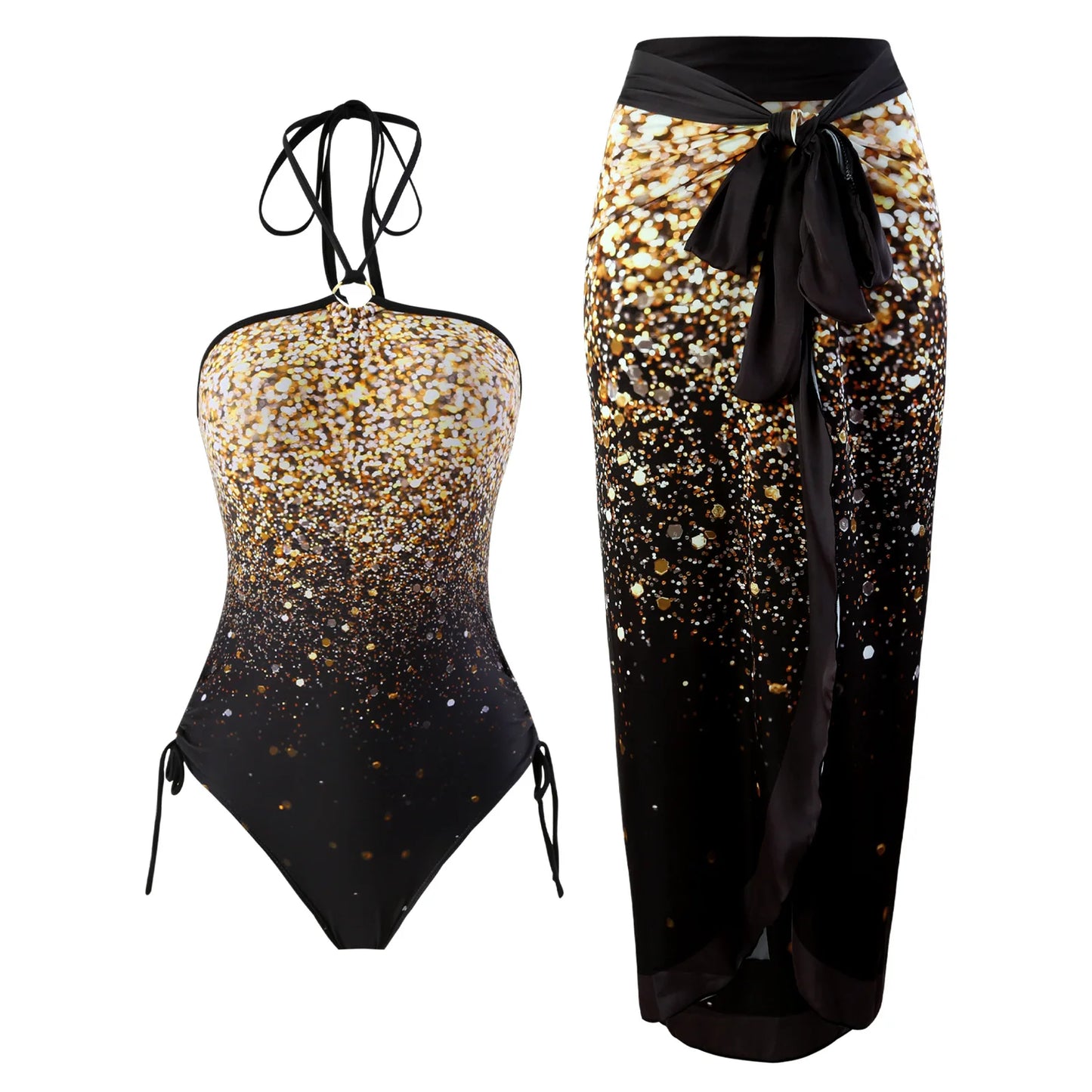 2024 New 2-Piece Women Bikini Set Push Up Floral Printed Ruffle Bikinis Strappy Bandage Swimwear Brazilian Biquini Bathing Suit