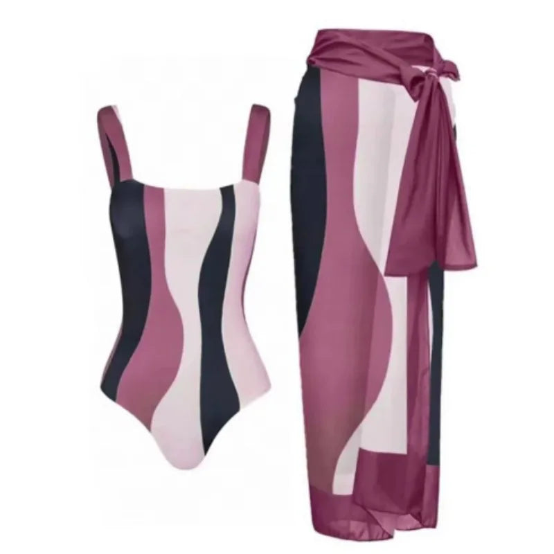2024 New 2-Piece Women Bikini Set Push Up Floral Printed Ruffle Bikinis Strappy Bandage Swimwear Brazilian Biquini Bathing Suit