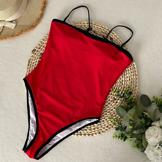SERENECHIC Patchwork Swimwear Female 2025 One-Piece Swimsuit
