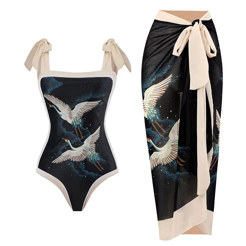 2024 New 2-Piece Women Bikini Set Push Up Floral Printed Ruffle Bikinis Strappy Bandage Swimwear Brazilian Biquini Bathing Suit