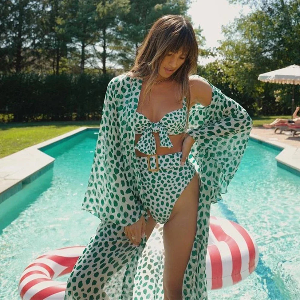 Blue Eyes Bikini Beach Cover Up Tunics For Beach Long Kaftan Bikini Cover Up Robe de Plage Sarong Beach Swimsuit Cover-ups